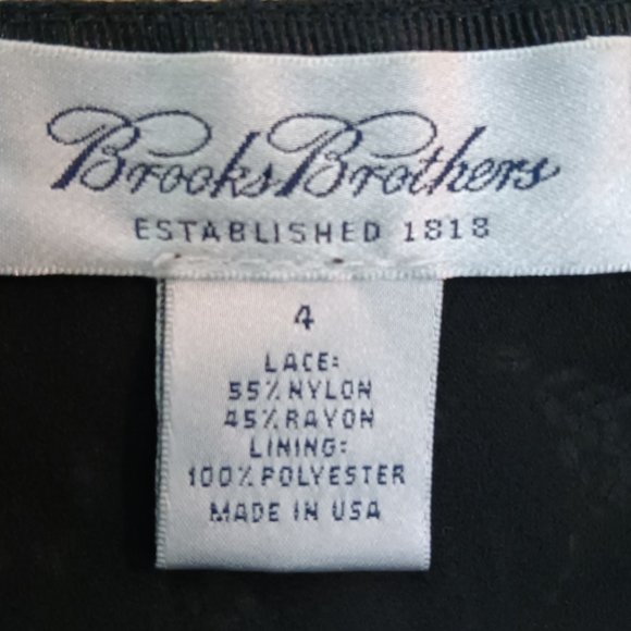 Brooks Brothers Y2K Signature Black Lace Skirt Beautiful and Classic - Picture 3 of 4